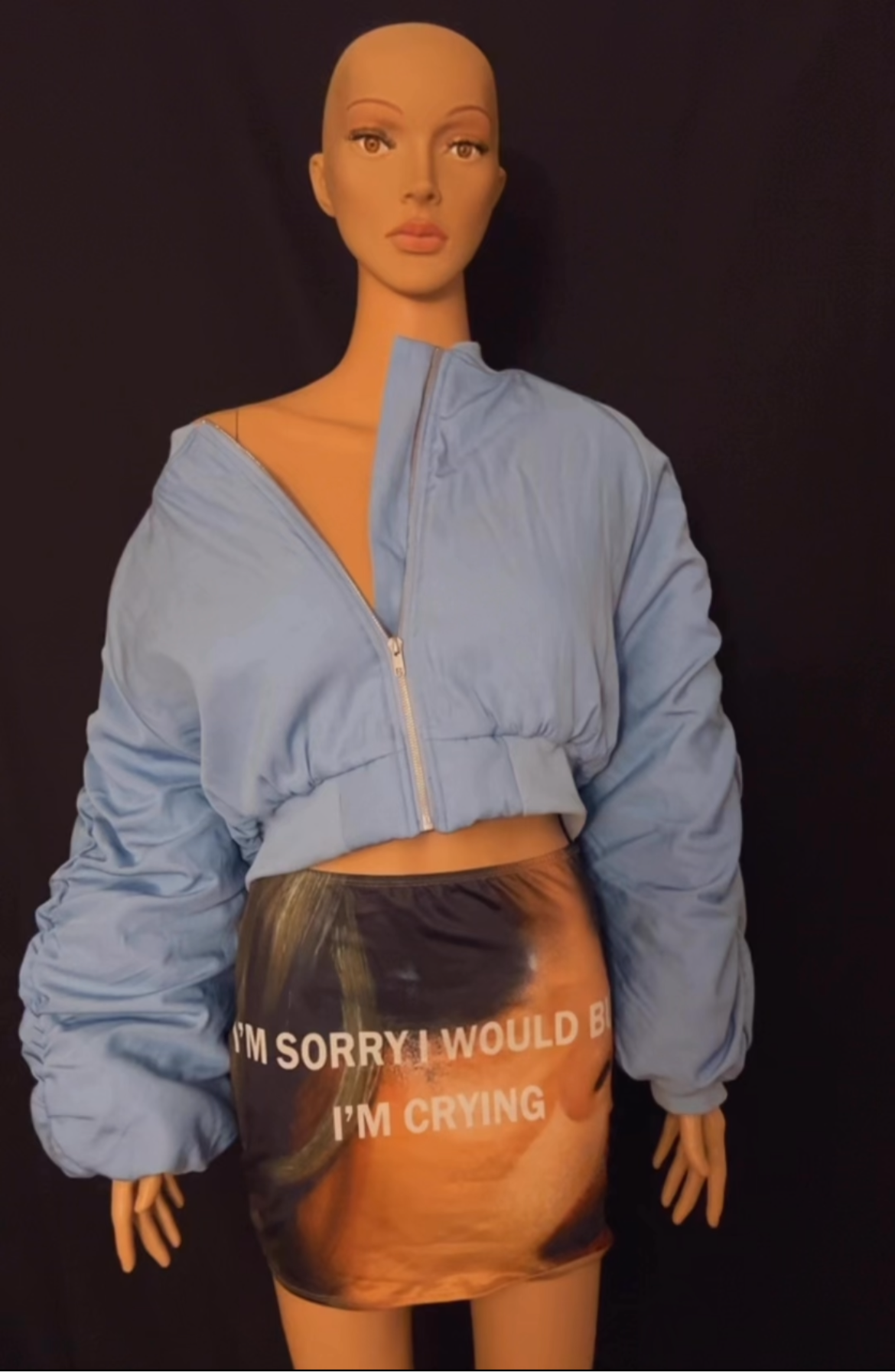 It’s Spring Light Blue Bomber Jacket